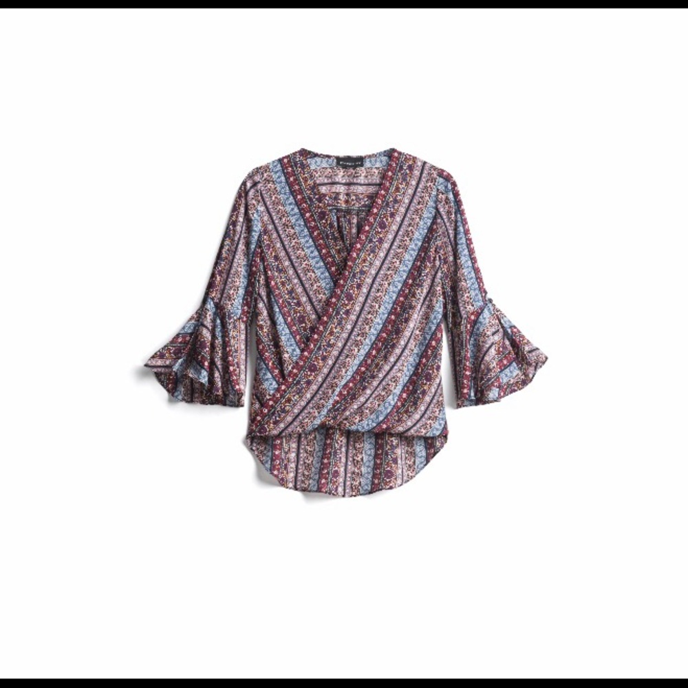 NWOT Fortune+Ivy bell sleeve blouse
